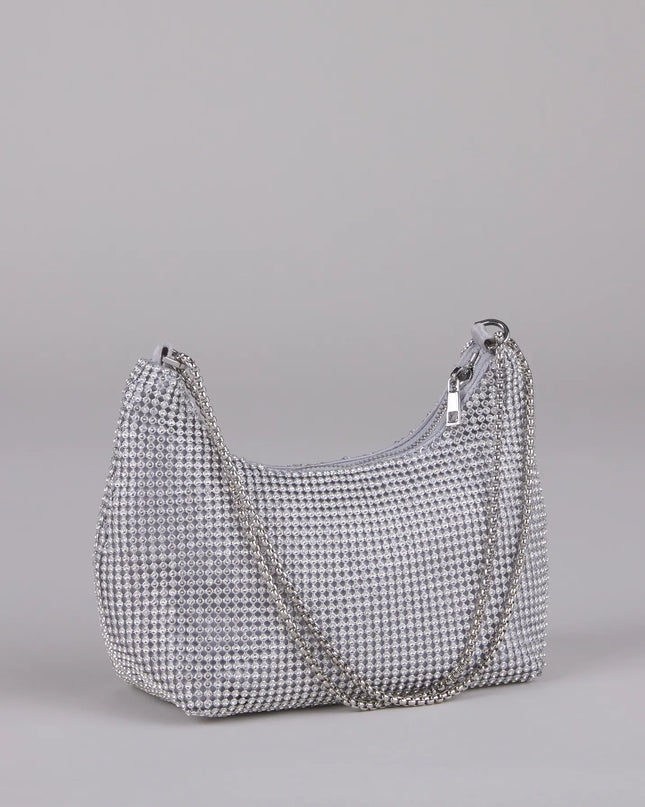 Windsor Glamour Girlie Rhinestone Mesh Shoulder Bag
