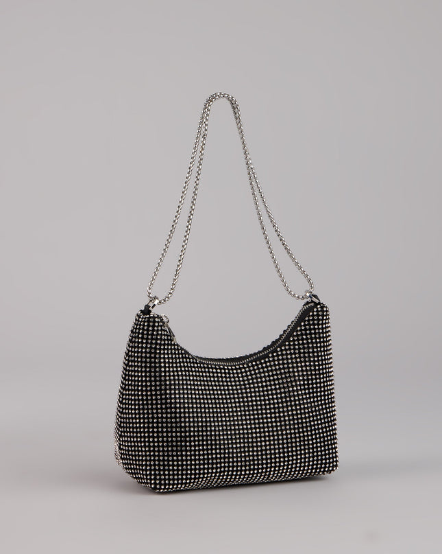 Windsor Glamour Girlie Rhinestone Mesh Shoulder Bag