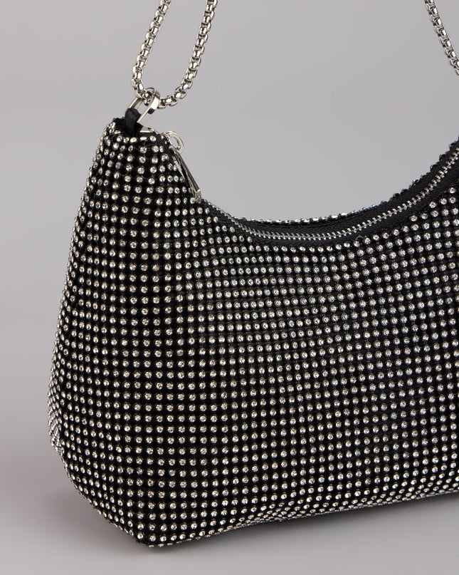 Windsor Glamour Girlie Rhinestone Mesh Shoulder Bag