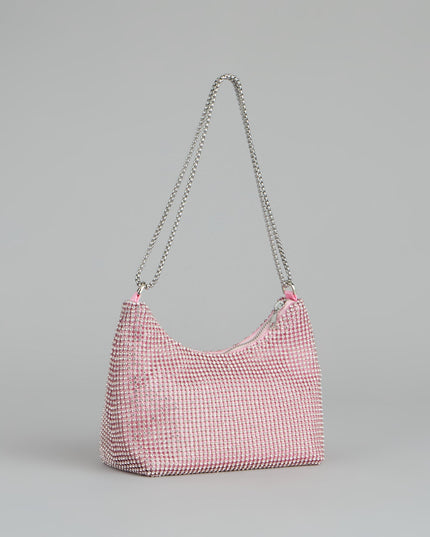 Windsor Glamour Girlie Rhinestone Mesh Shoulder Bag