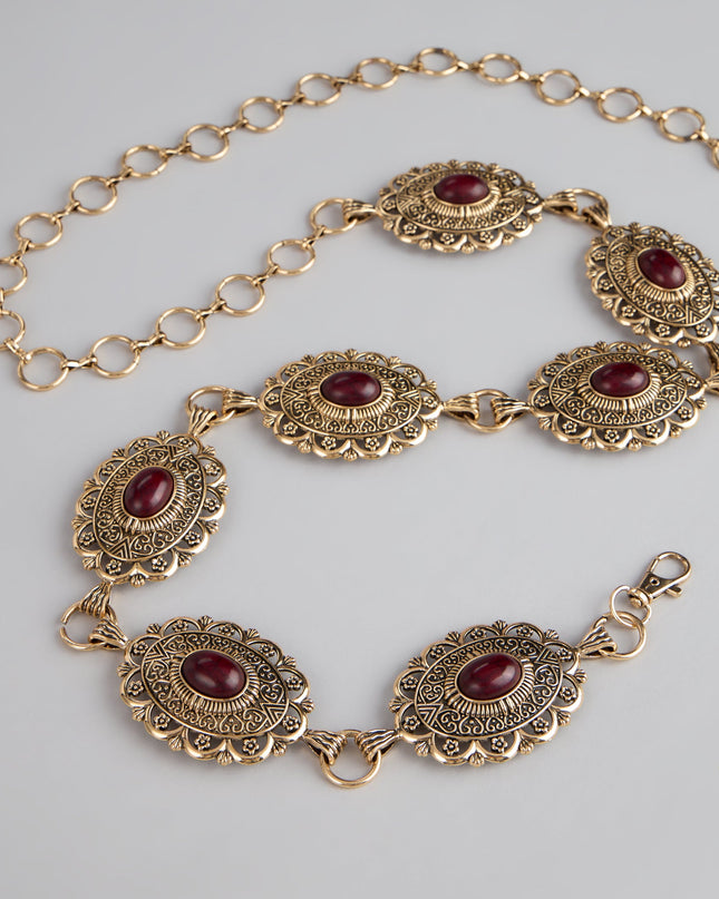 Windsor Southern Wind Statement Concho Chain Belt
