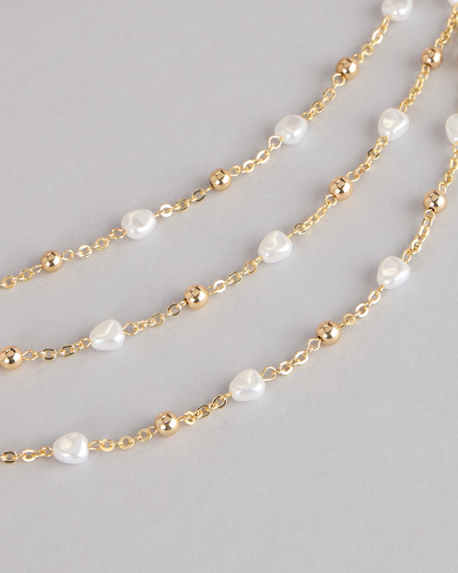 Windsor Delicate Glow Pearl Layered Chain Belt