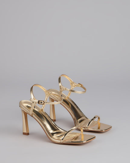Windsor Style Pop Square Toe Stiletto Heels