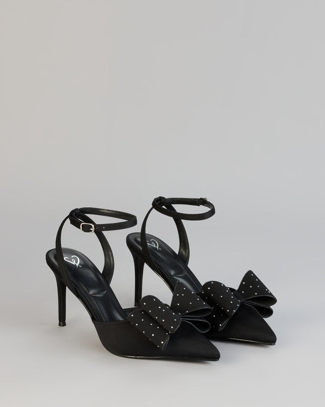 Windsor Glam Agenda Rhinestone Bow Stiletto Pumps