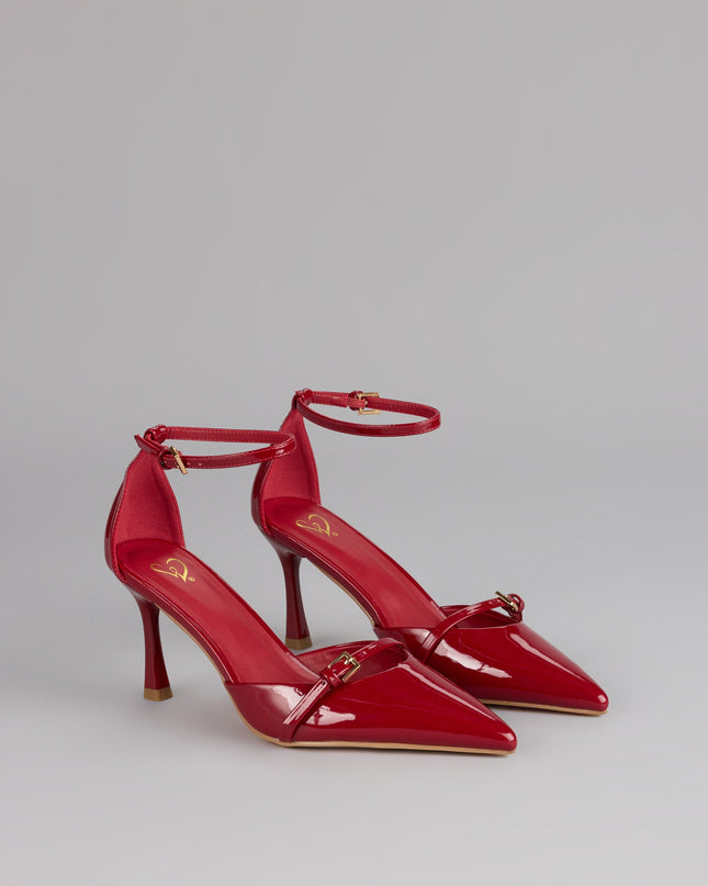Windsor Point Taken Closed Toe Buckle Pumps