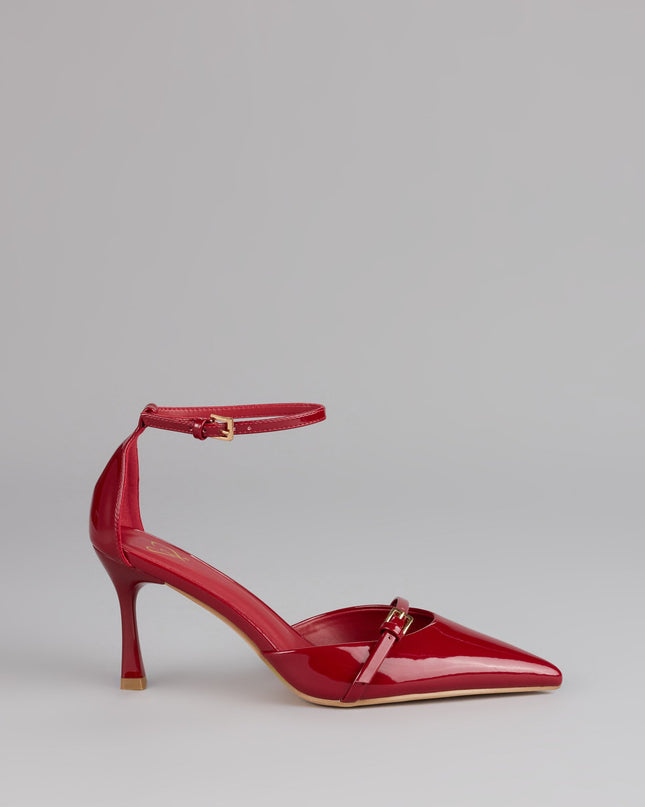Windsor Point Taken Closed Toe Buckle Pumps