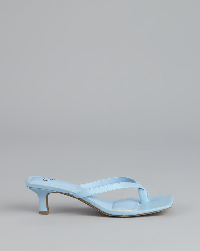 Windsor Feeling Chic Thong Square Toe Kitten Heels