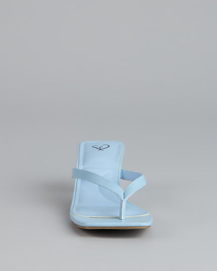 Windsor Feeling Chic Thong Square Toe Kitten Heels