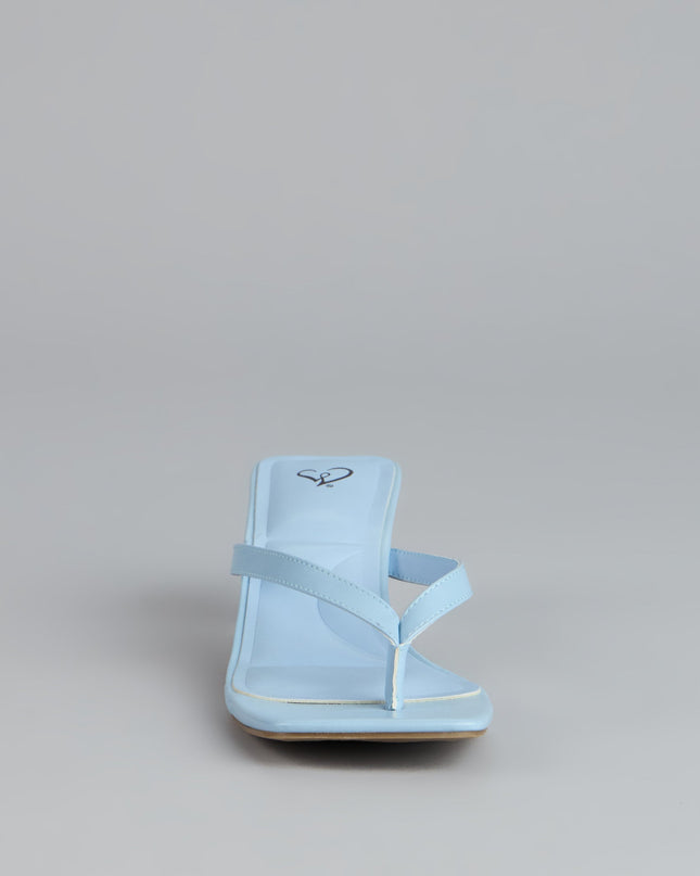 Windsor Feeling Chic Thong Square Toe Kitten Heels