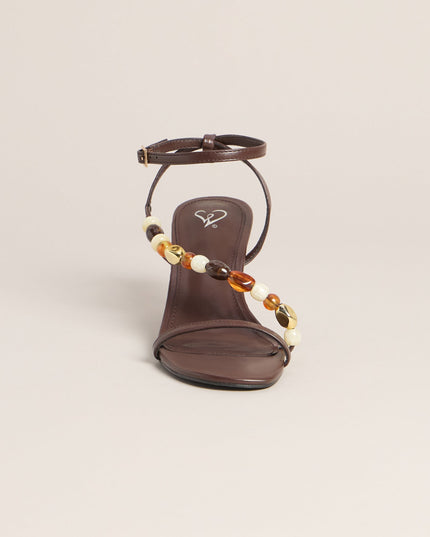 Windsor Vacation Glow Beaded Stiletto Heel Sandals