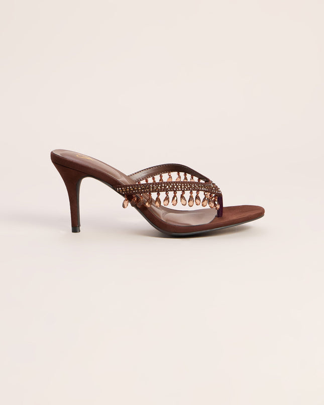 Windsor Glam On The Go Beaded Thong Mules