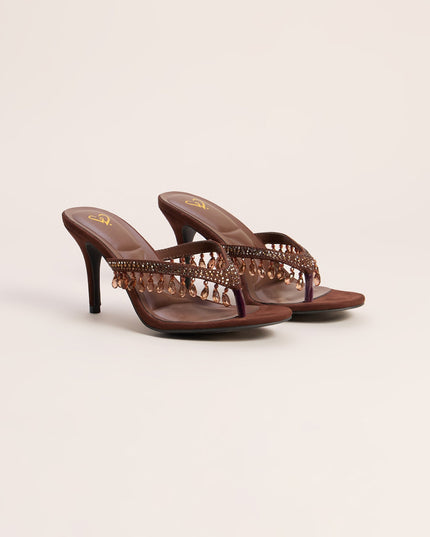 Windsor Glam On The Go Beaded Thong Mules