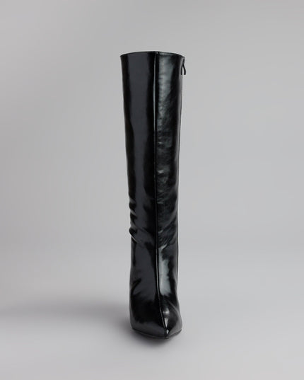 Windsor Sleek Stance Faux Leather Stiletto Boots