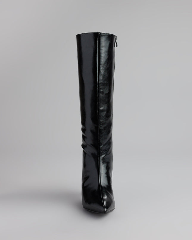 Windsor Sleek Stance Faux Leather Stiletto Boots