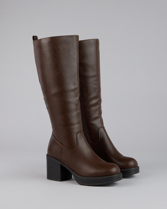 Windsor Retro Rise Knee High Platform Boots
