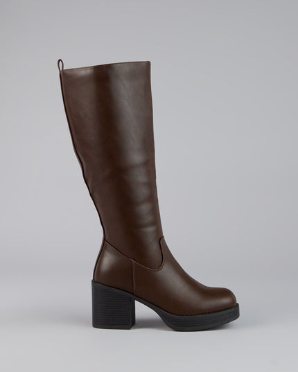 Windsor Retro Rise Knee High Platform Boots