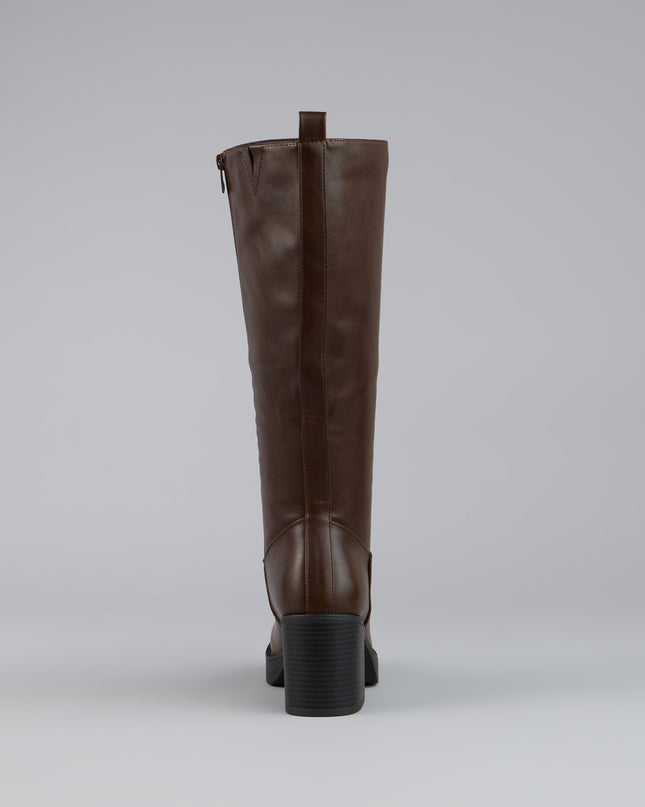 Windsor Retro Rise Knee High Platform Boots