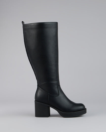 Windsor Steppin Up Block Heel Knee High Boots