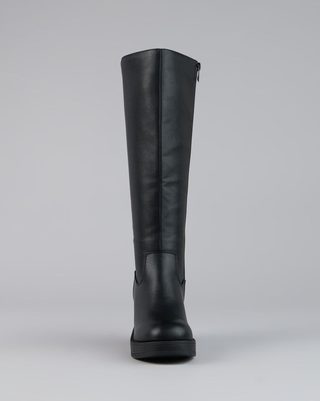 Windsor Steppin Up Block Heel Knee High Boots