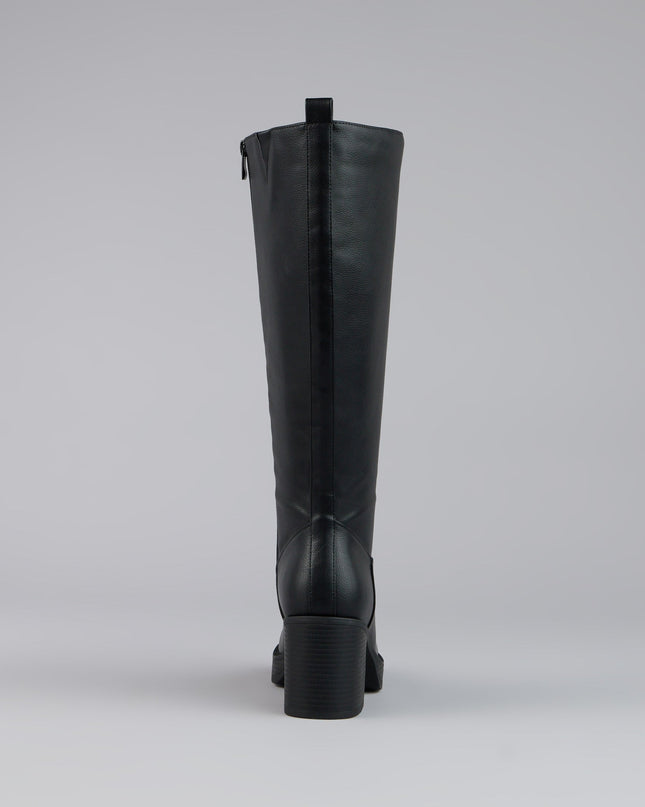 Windsor Steppin Up Block Heel Knee High Boots