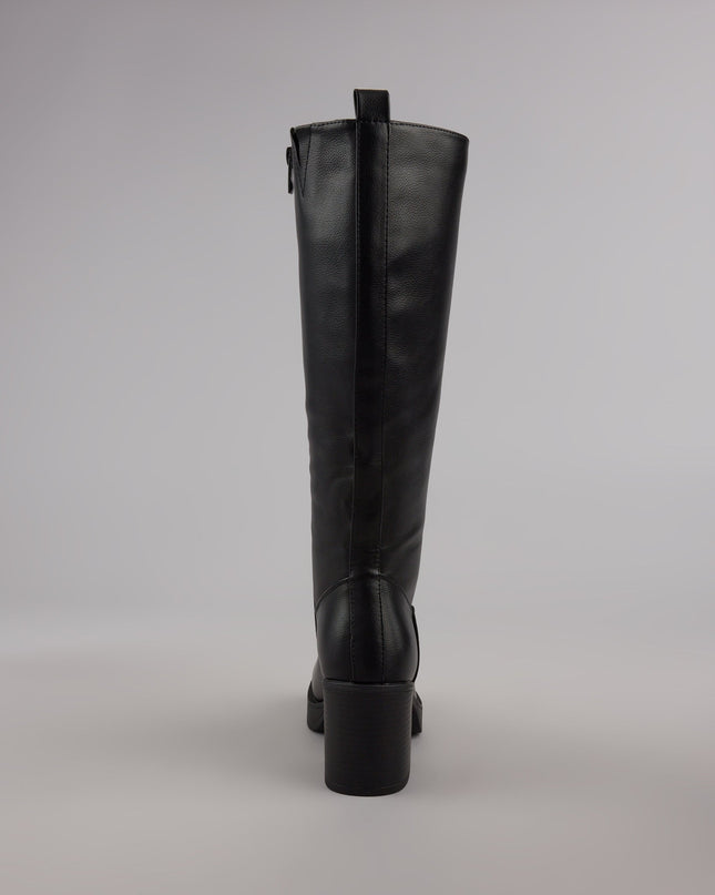 Windsor Steppin Up Block Heel Knee High Boots