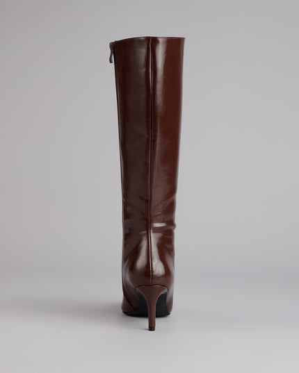 Windsor Sleek Stance Faux Leather Stiletto Boots