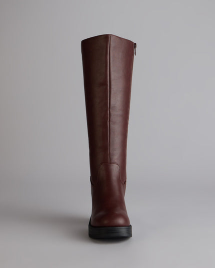 Windsor Steppin Up Block Heel Knee High Boots