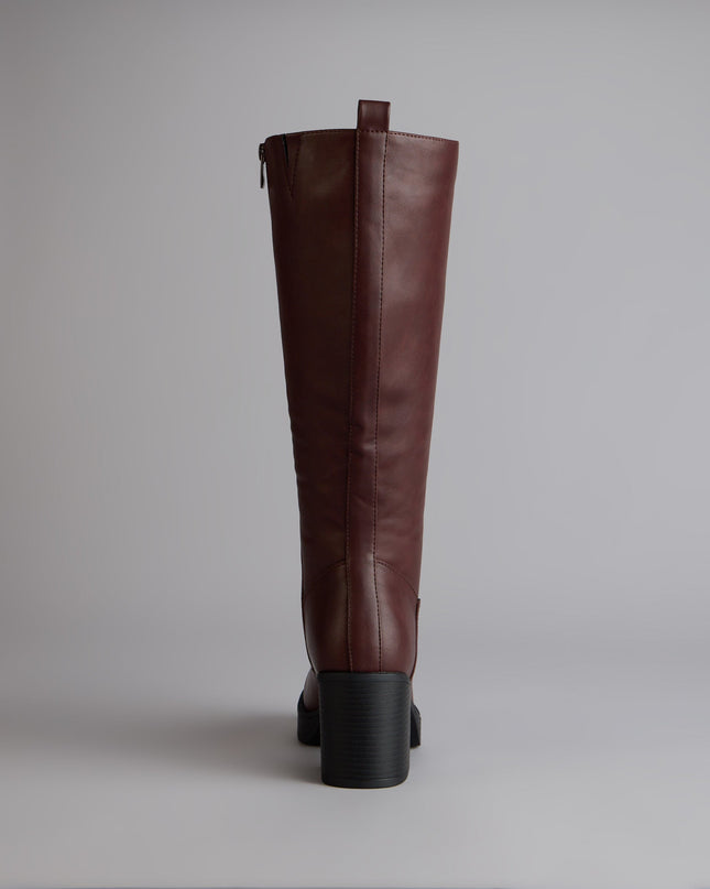 Windsor Steppin Up Block Heel Knee High Boots