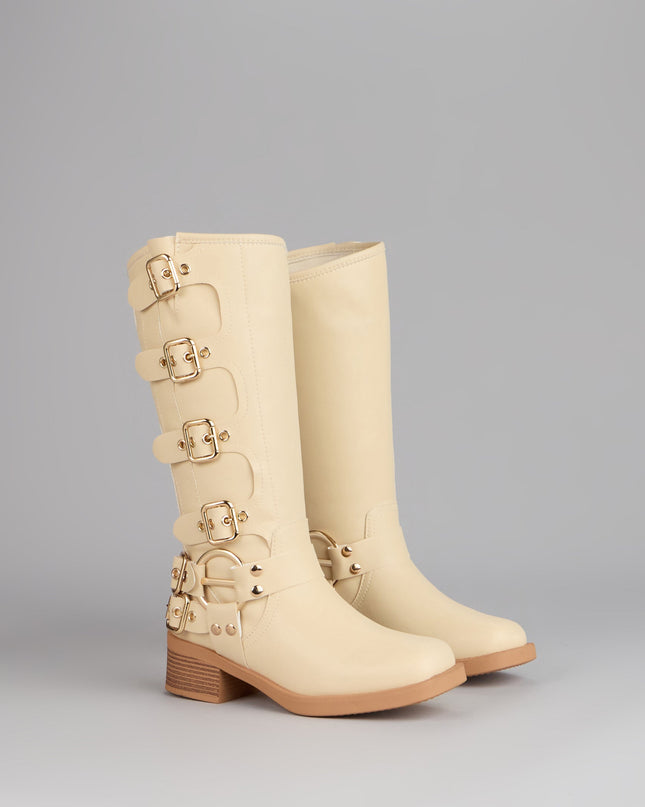 Windsor Totally Edgy Buckled Square Toe Boots
