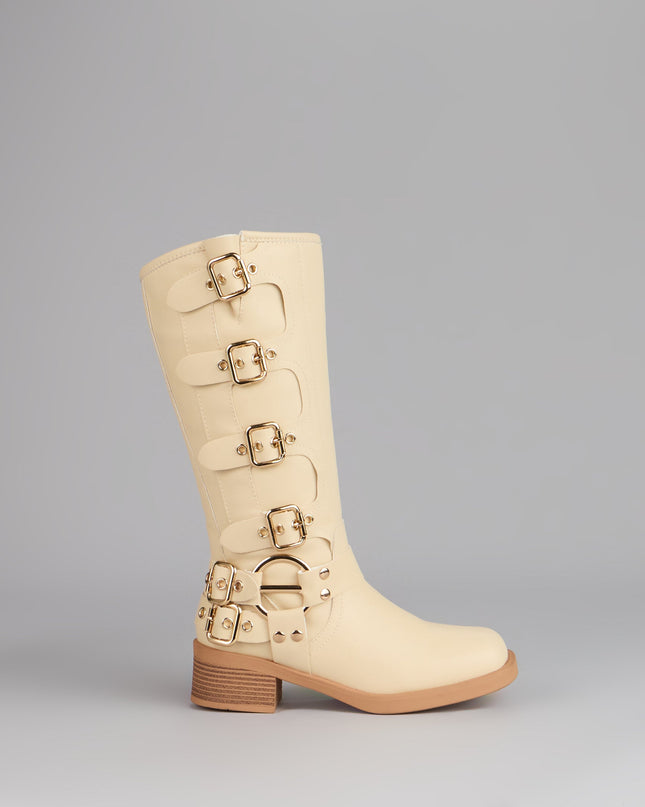Windsor Totally Edgy Buckled Square Toe Boots