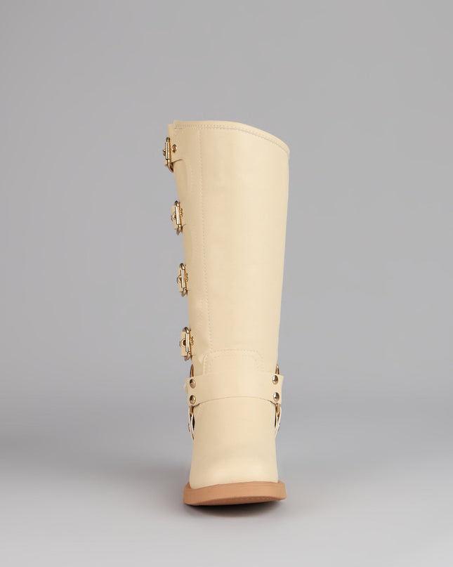 Windsor Totally Edgy Buckled Square Toe Boots