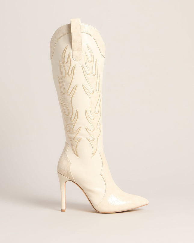 Windsor Rodeo Ready Western Flame Knee High Boots