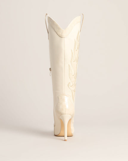Windsor Rodeo Ready Western Flame Knee High Boots