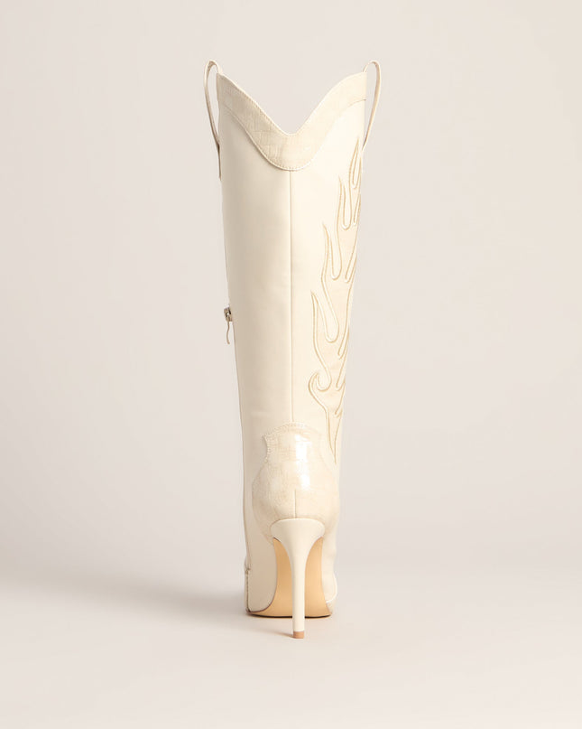 Windsor Rodeo Ready Western Flame Knee High Boots