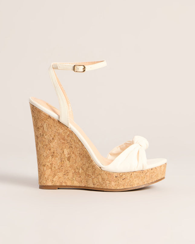 Windsor Simply Elevated Cork Platform Wedge Sandals