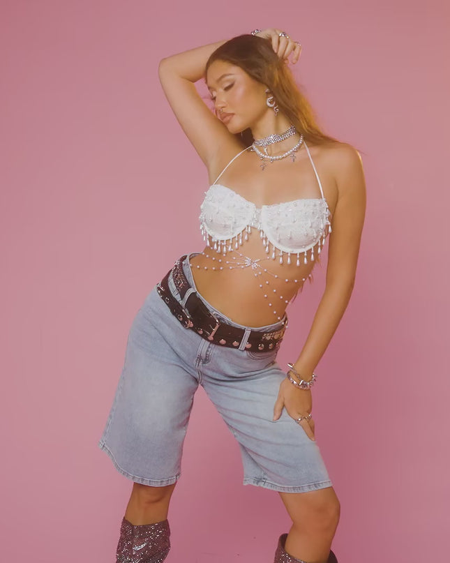 Windsor After Hours Aura Beaded Lace Bra Top